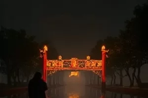《麦田信使》剧集封面，麦浪中穿行的邮差自行车